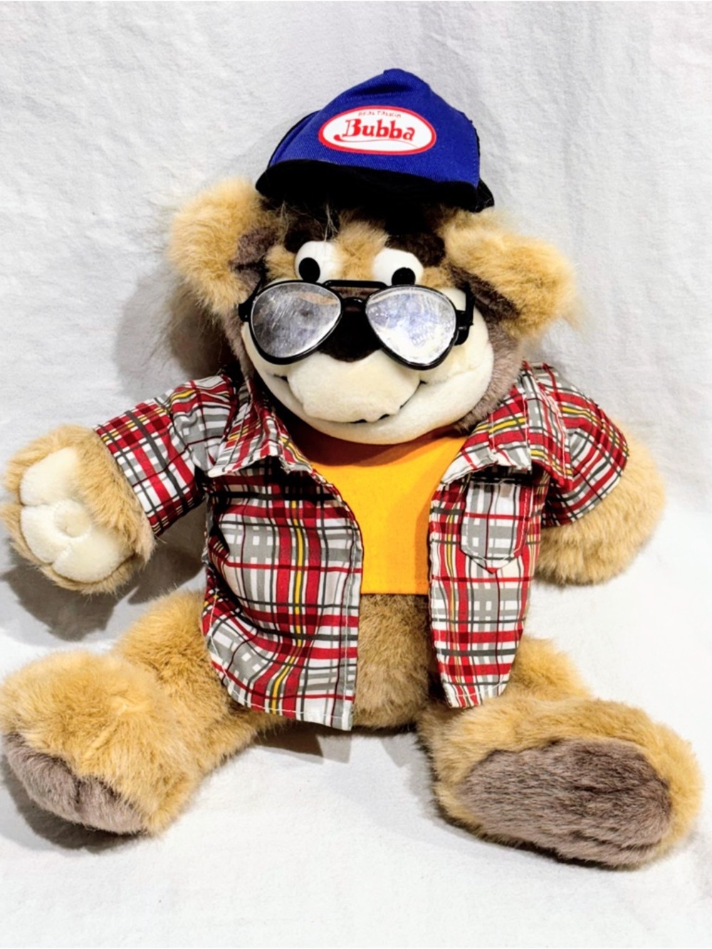 Mattel Real Talkin' Bubba Smart Aleck Wisecraking Talking Plush Bear 2003 Toys